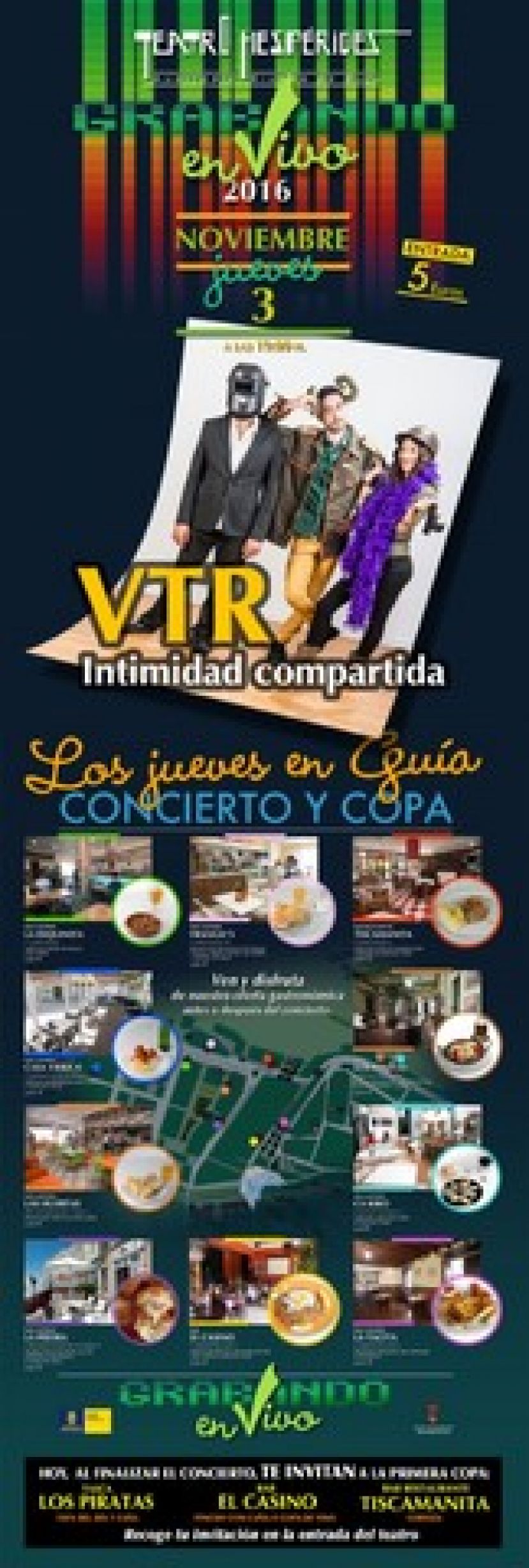Guía: Este jueves sigue el programa &quot;Grabando en Vivo&quot; esta vez con  VTR