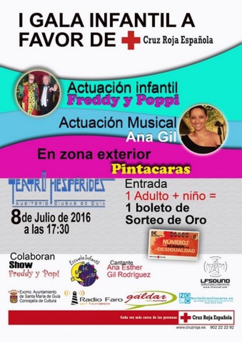 Guía acogerá este viernes la I Gala Infantil a favor de Cruz Roja Española