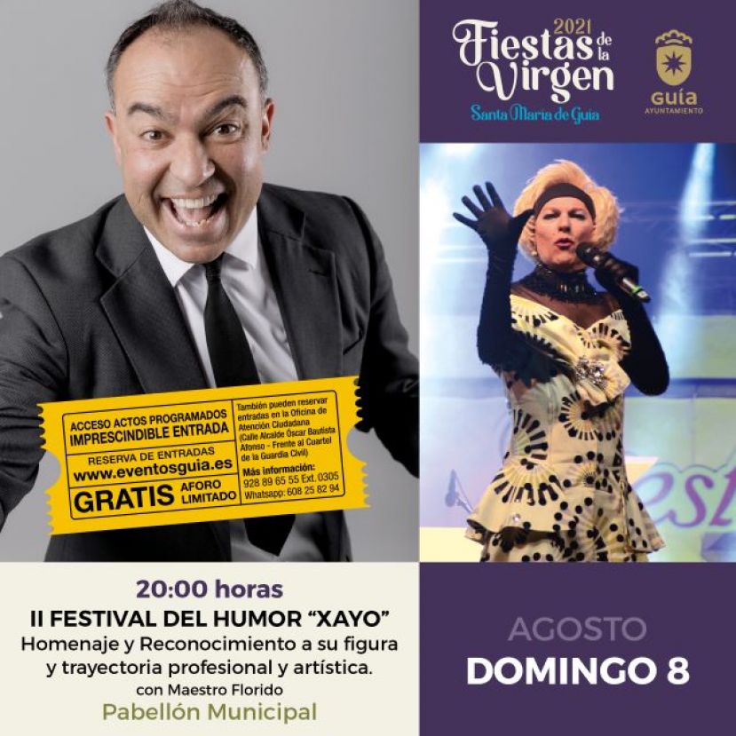 Guía: Entrega Hijo Predilecto de Guía a ‘Xayo’ en el II Festival del Humor con su nombre