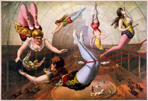 Montaje denominado &lsquo;La trapecista, el hombre sin brazos y otras historias de circo&rsquo;