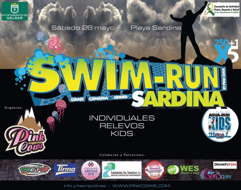 G&aacute;ldar: R&eacute;cord de participantes este s&aacute;bado en el II Swim and Run de Sardina