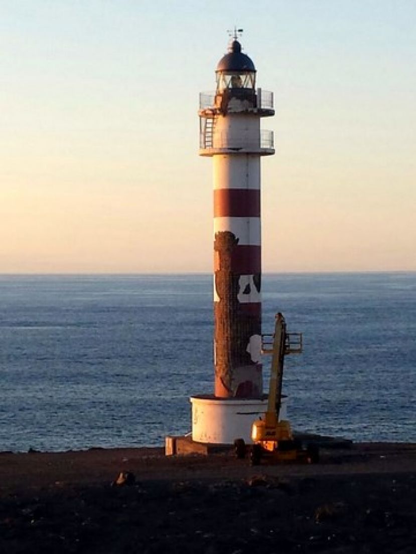 Gáldar: La Autoridad Portuaria lleva a cabo la rehabilitación del Faro de Sardina