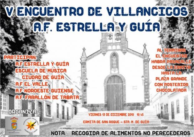 Gu&iacute;a: La agrupaci&oacute;n A.F. Estrella y Gu&iacute;a organiza el V Encuentro de Villancicos