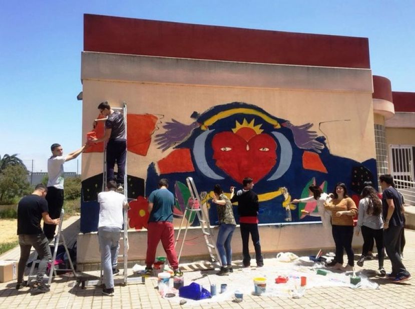 El Cabildo promueve intervenciones art&iacute;sticas contra la violencia machista en zonas rurales de Gran Canaria