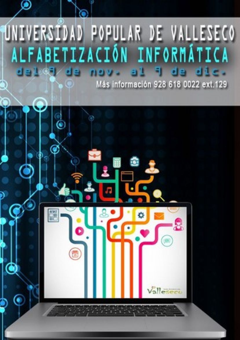 Curso de iniciaci&oacute;n a la inform&aacute;tica y alfabetizaci&oacute;n en Valleseco