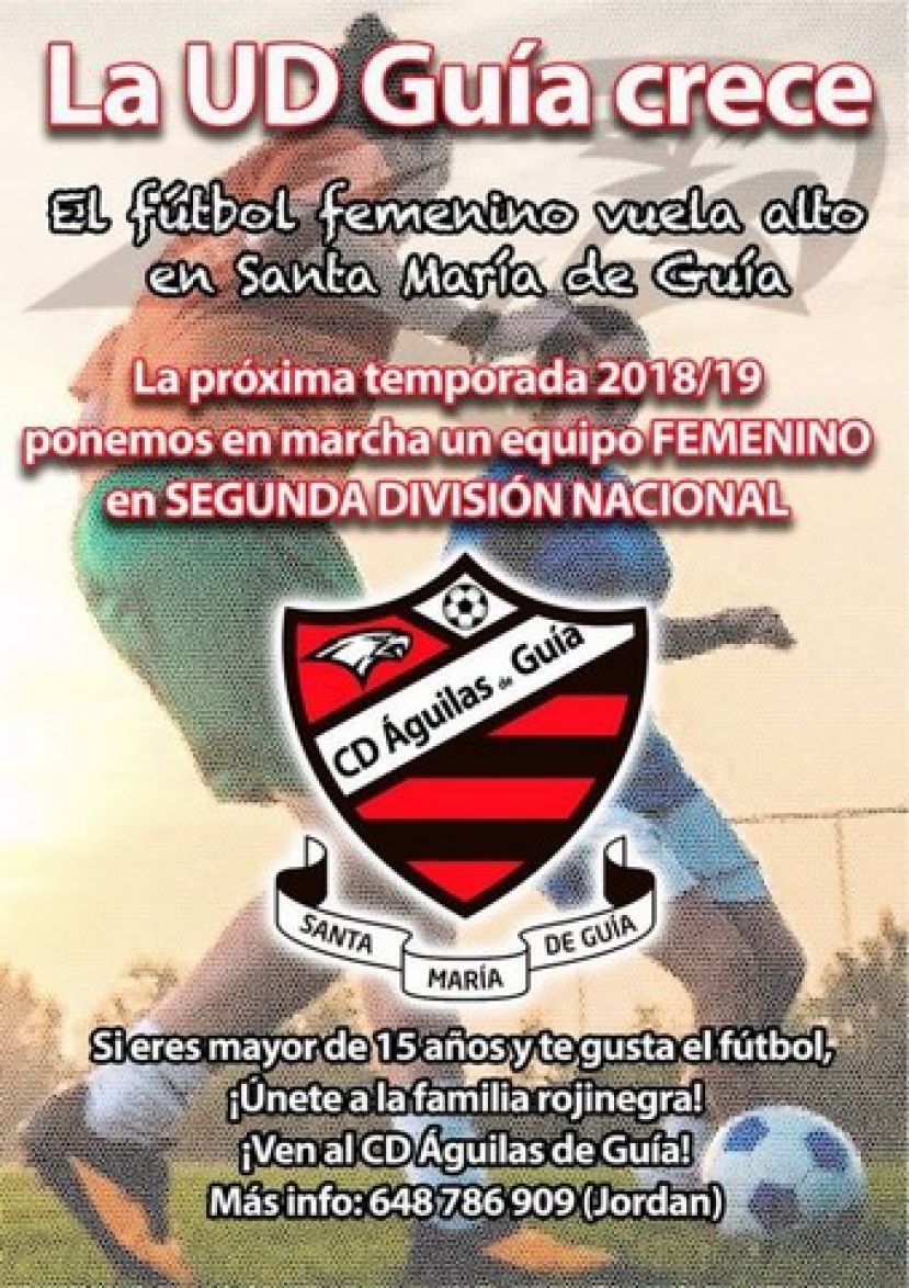 La UD Gu&iacute;a crea un equipo femenino que jugar&aacute; en Segunda Divisi&oacute;n Nacional