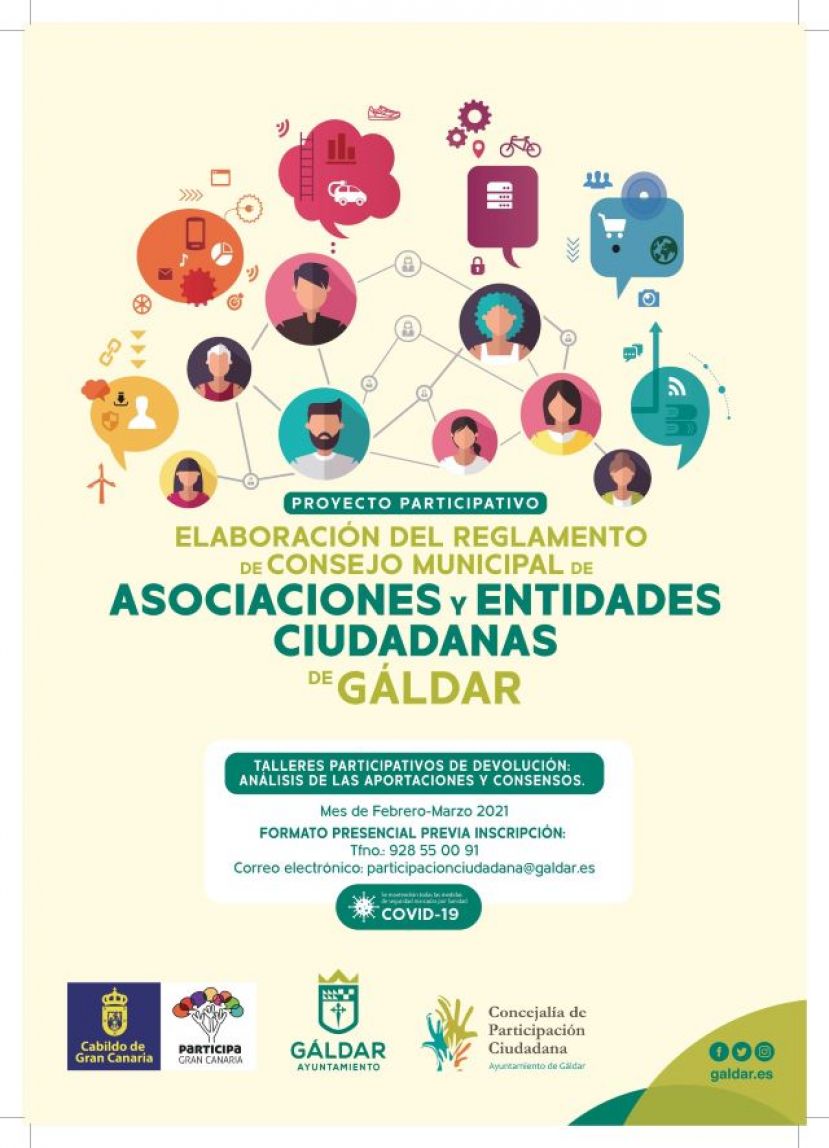 Gáldar avanza en el Reglamento del Consejo Municipal de Asociaciones y Entidades