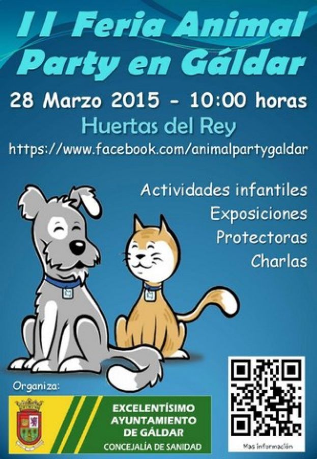 Gáldar: Este sábado, Feria de la Adopción “Animal Party”