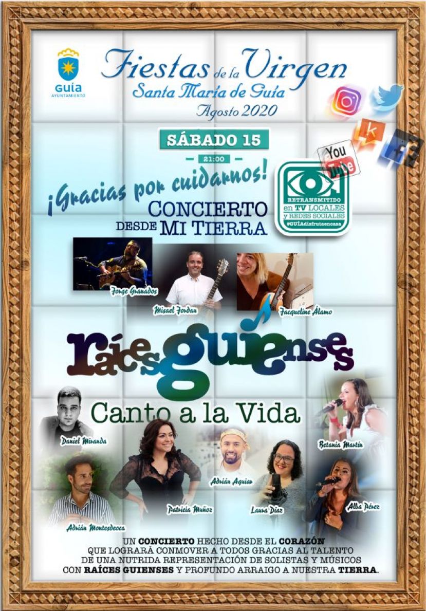 Gu&iacute;a: El Concierto &lsquo;Canto a la Vida&rsquo;, broche de oro hoy de las Fiestas de la Virgen de Gu&iacute;a
