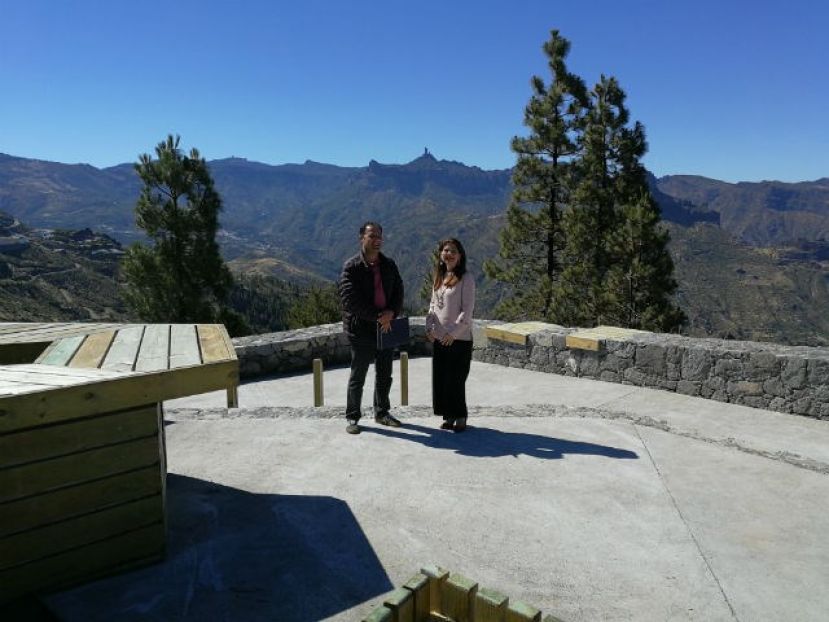 El Cabildo culmina el Mirador de Las Ca&ntilde;aditas para disfrutar del imponente paisaje del Parque Rural del Nublo
