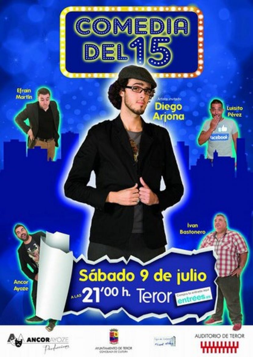 El humorista Diego Arjona llega a Teror con la &lsquo;Comedia del 15&rsquo;