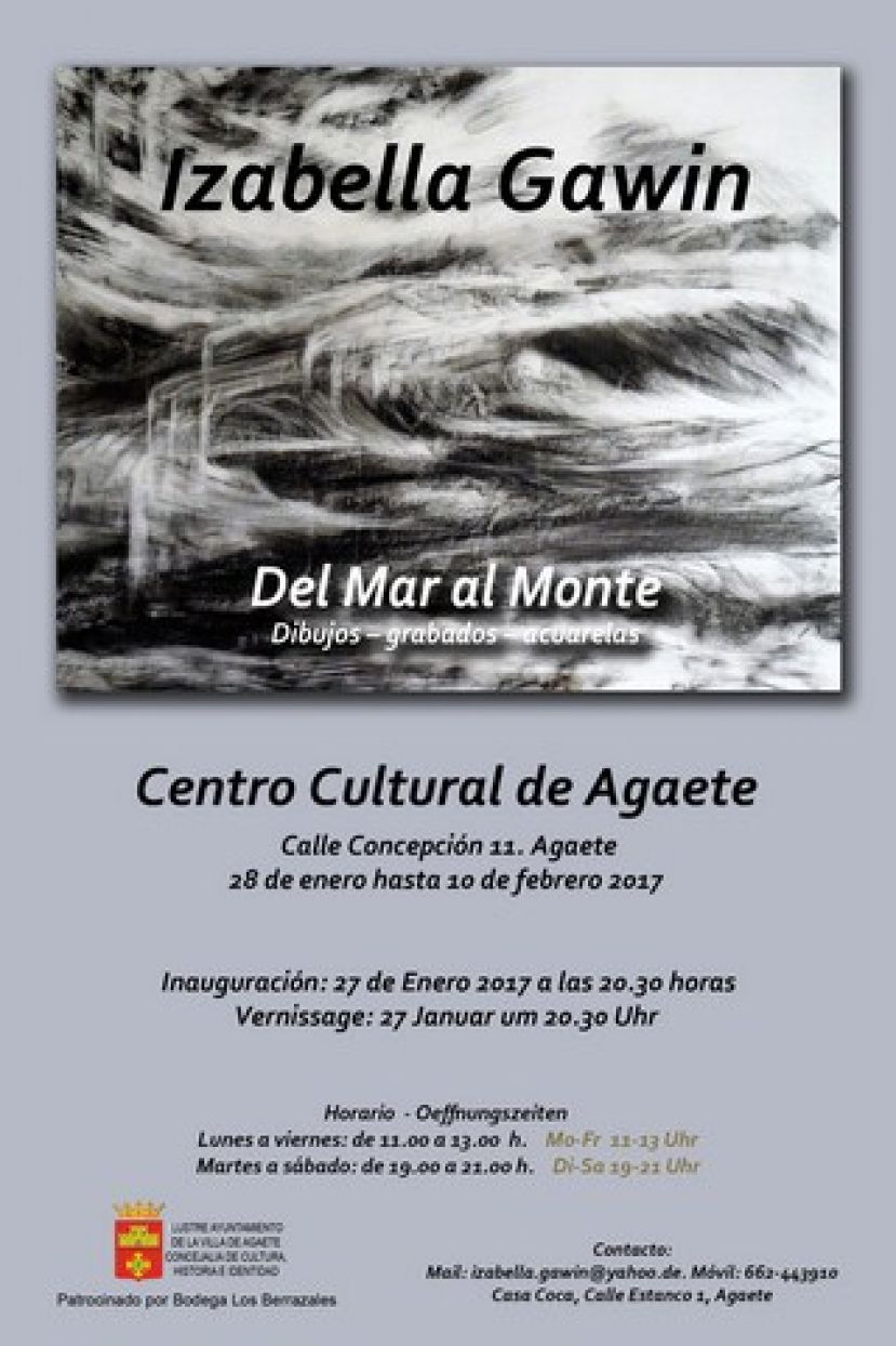 Agaete: Exposici&oacute;n "Del mar al monte", de la artista Izabella Gawin