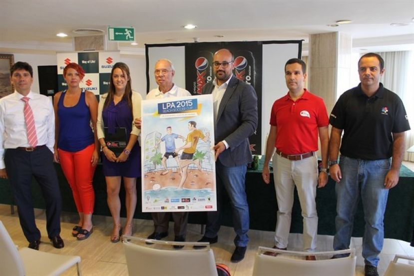 Cartel del primer Torneo Federado de Fútbol Playa