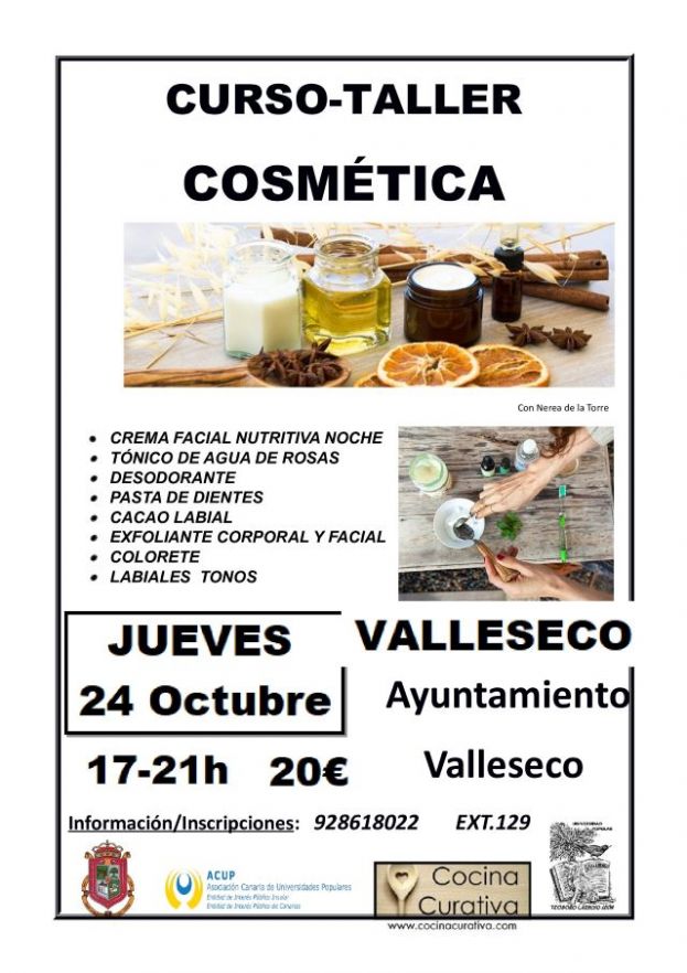 Aprende los secretos de la cosm&eacute;tica natural en Valleseco