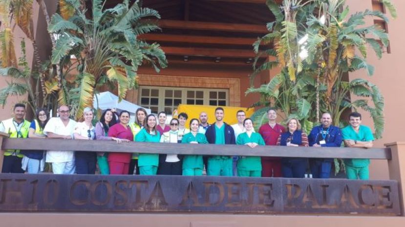 Ensayo general de cuarentena en un hotel del Sur de Tenerife