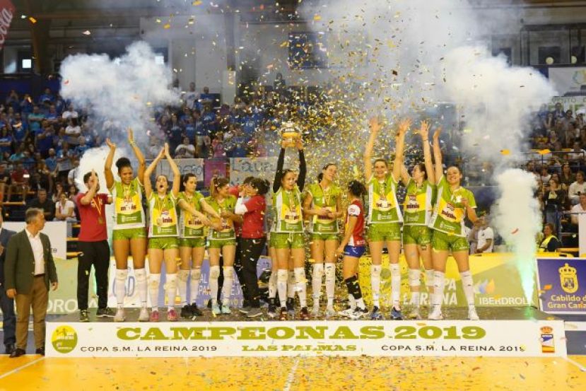 Minis de Arluy VB Logro&ntilde;o suma su quinto titulo de Copa de La Reina en Las Palmas