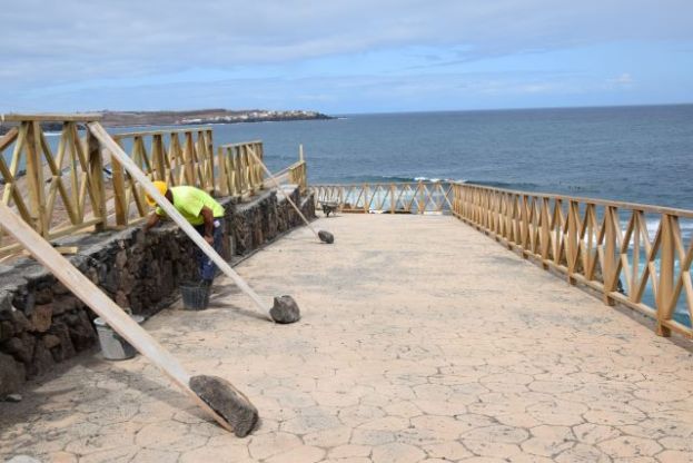 G&aacute;ldar: Comienza la instalaci&oacute;n del vallado perimetral del Yacimiento de La Guancha