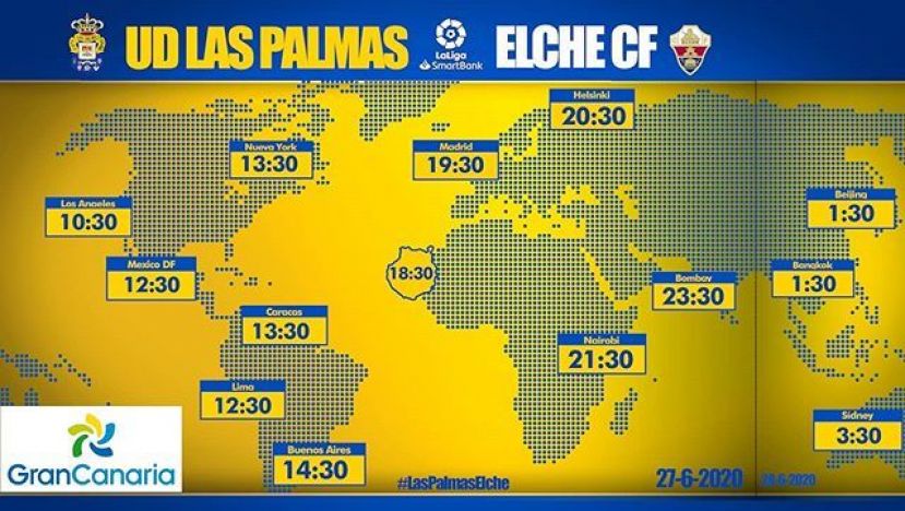 Radio Faro del Noroeste retransmite desde las 17.30 horas, el UD Las Palmas - Elche CF