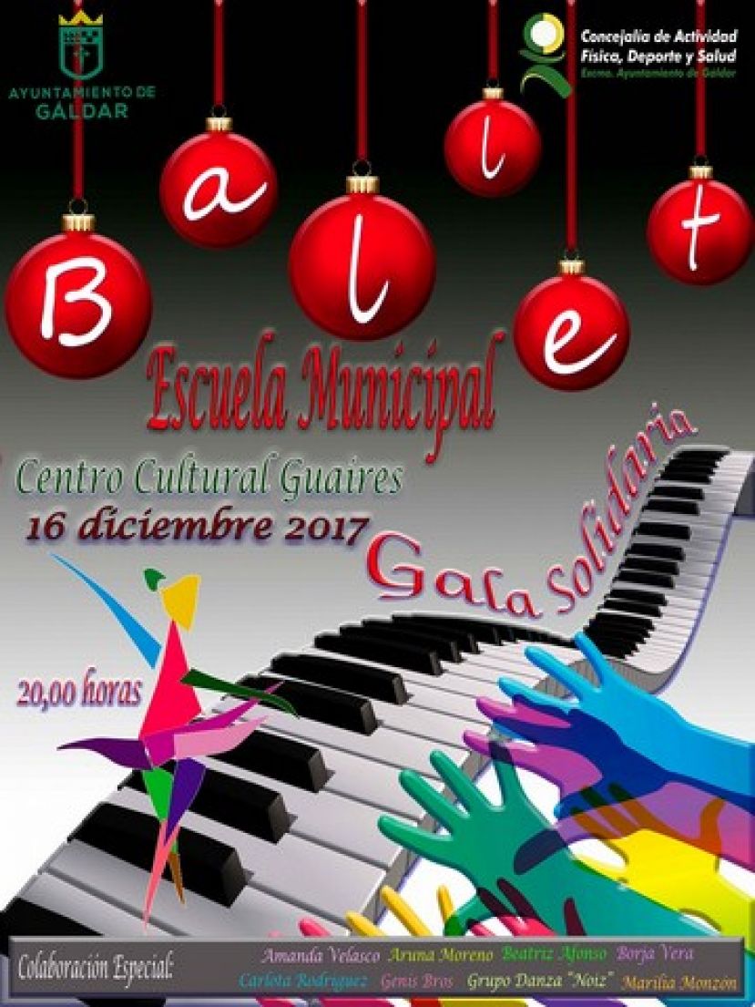 Gáldar: Fiesta de Navidad de la Escuela Municipal de Ballet, el próximo sábado