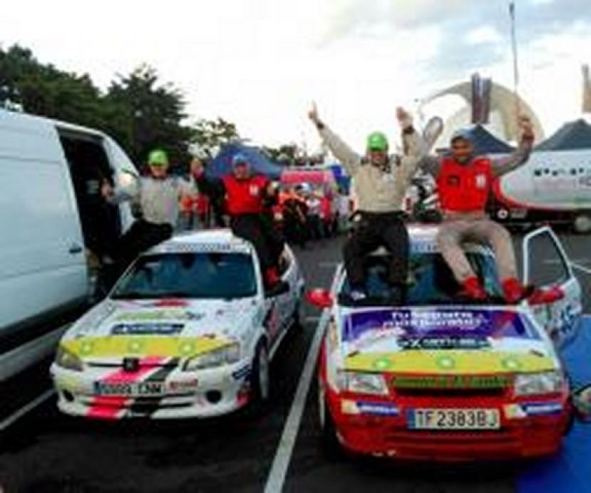 Los ganadores de la Challenge BP-Michelin de Tenerife en el Rallye de Maspalomas