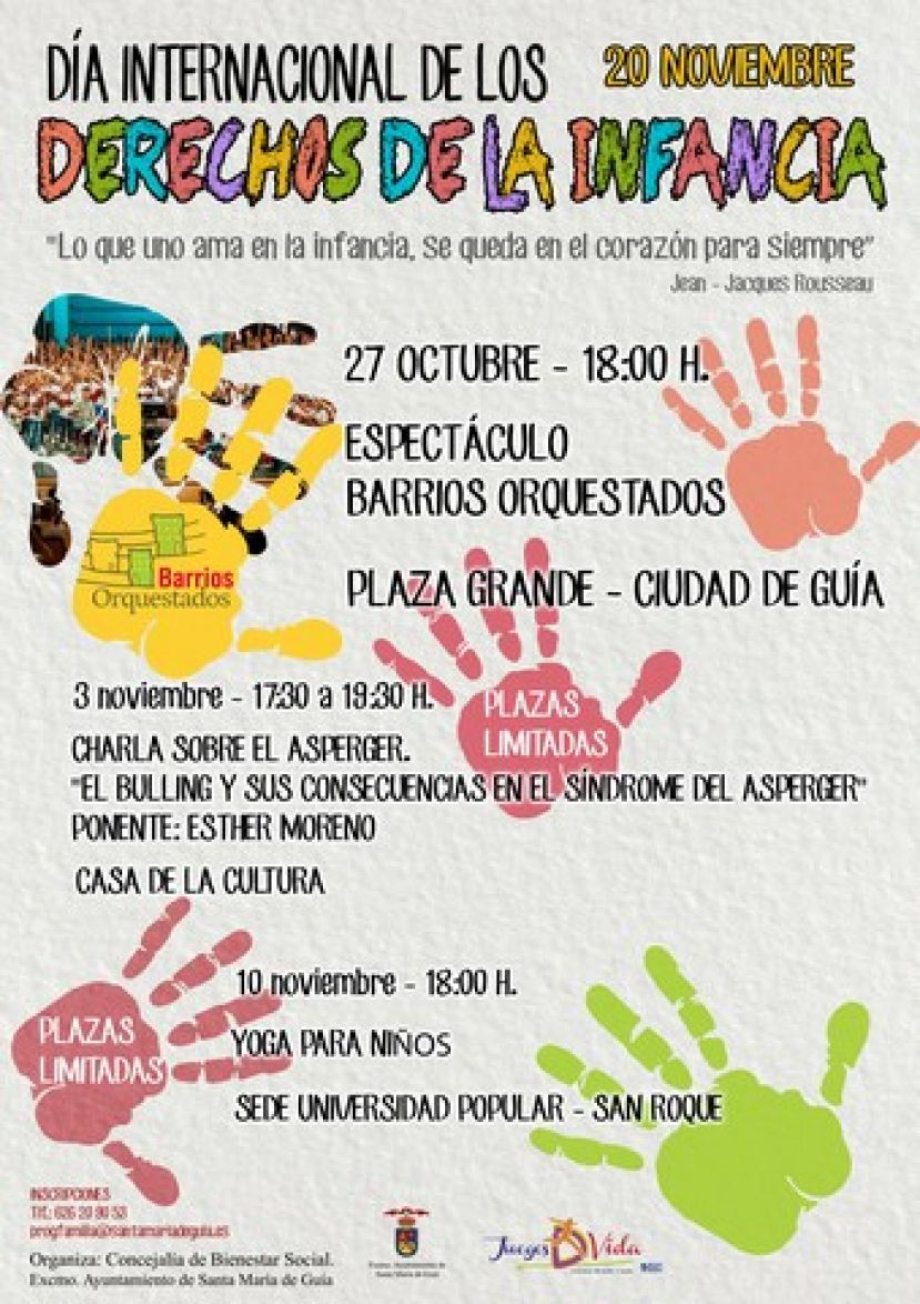 Gu&iacute;a: Actos con motivo del D&iacute;a Internacional de la Infancia