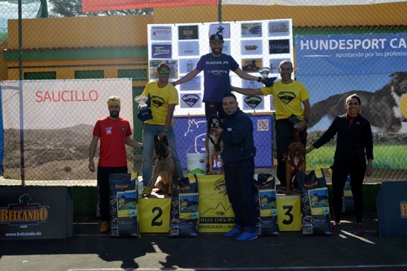I Jornada de la Liga Canaria de Canicross: Juanma y Fuji los primeros en Saucillo