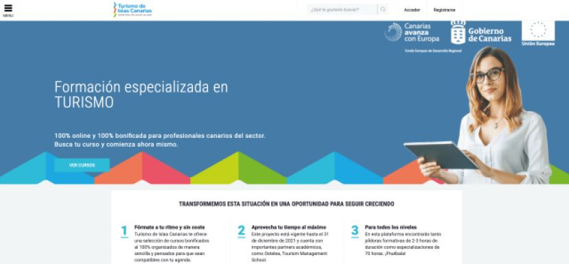 Turismo de Canarias extiende a 1.600 profesionales la formaci&oacute;n on line
