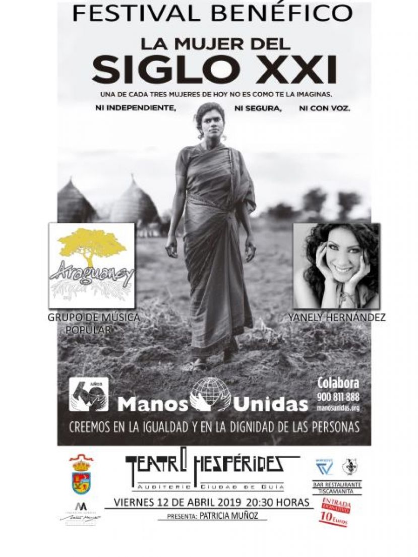 Gu&iacute;a: Festival Ben&eacute;fico de Manos Unidas con Araguaney y Yanely Hern&aacute;ndez