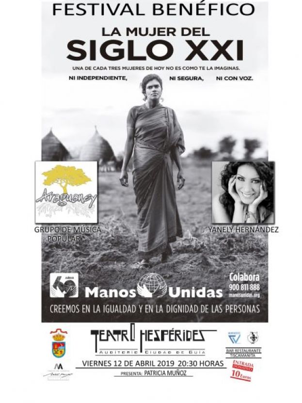 Gu&iacute;a: Festival Ben&eacute;fico de Manos Unidas con Araguaney y Yanely Hern&aacute;ndez
