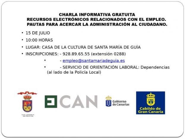 Gu&iacute;a: Charla sobre Recursos Electr&oacute;nicos en la Administraci&oacute;n P&uacute;blica