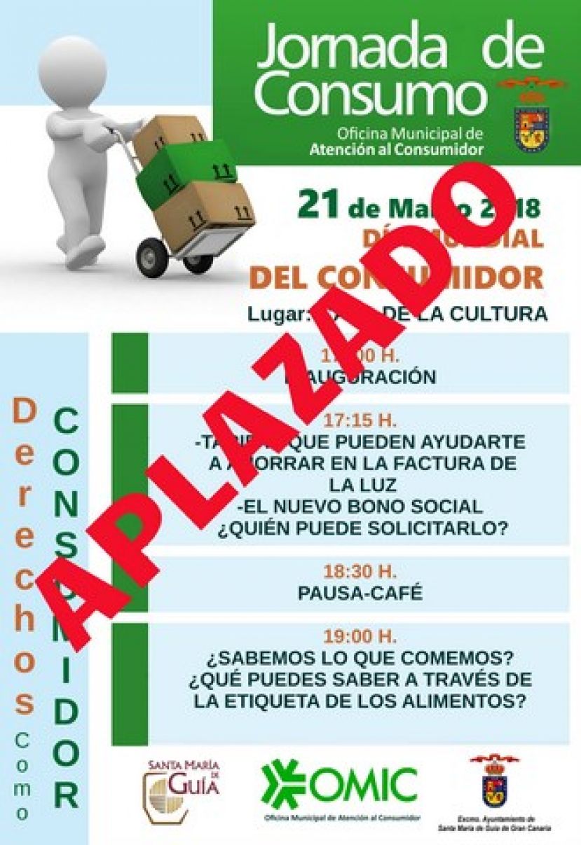 Guía: La celebración de las Jornadas sobre Consumo quedan suspendidas