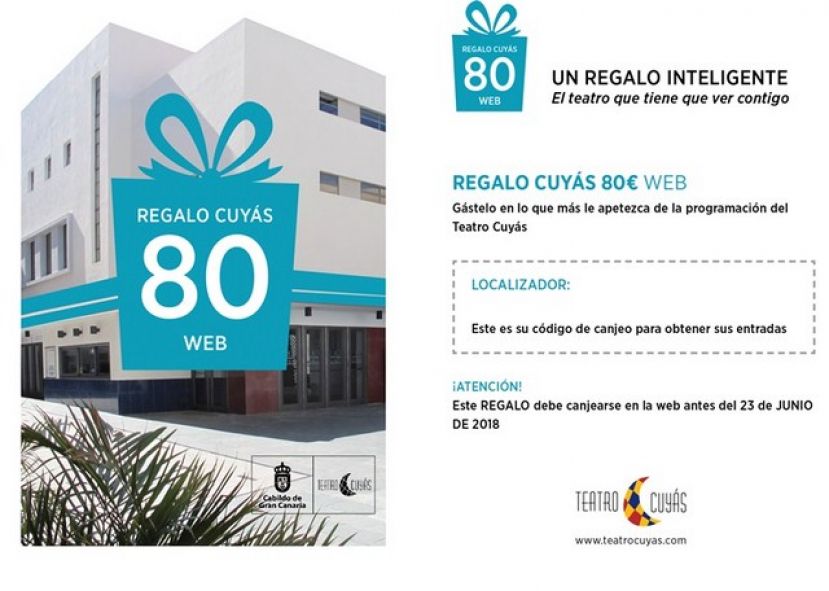 El Teatro Cuy&aacute;s pone a la venta sus primeras tarjetas-regalo