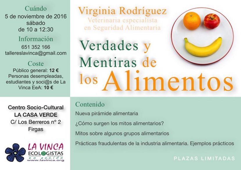 Firgas: Plazo para inscribirse en el Taller: “Verdades y mentiras de los alimentos”