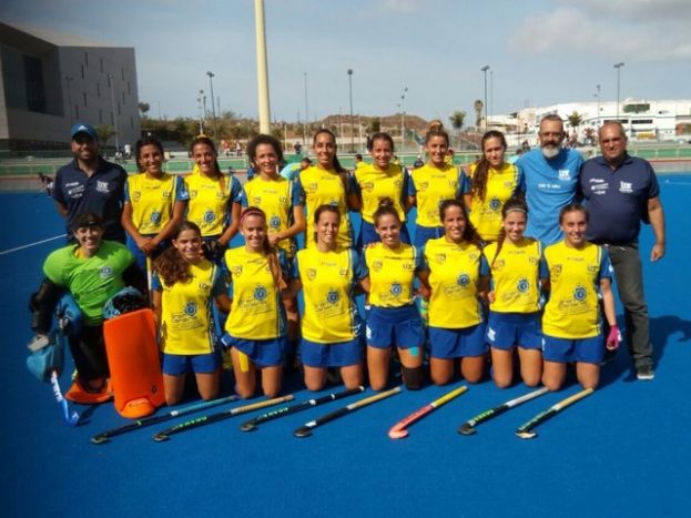 Hockey Hierba 1&ordf; Femenina: El Taburiente colider tras una trabajada victoria