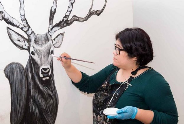 La artista Roc&iacute;o Ar&eacute;valo protagoniza una visita guiada a su exposici&oacute;n &lsquo;Eukaryota&rsquo;