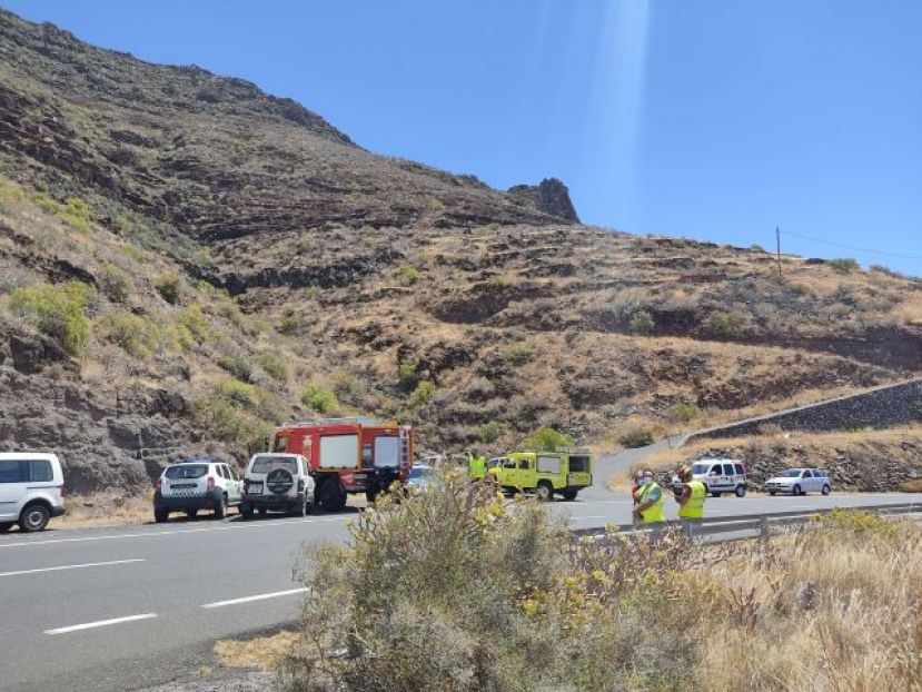 La Gomera: Extinguido el conato de incendio de este domingo en San Sebastián
