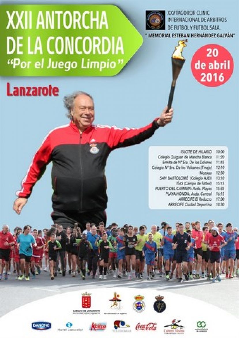 La XXII Antorcha de la Concordia se enciende este miércoles en Lanzarote