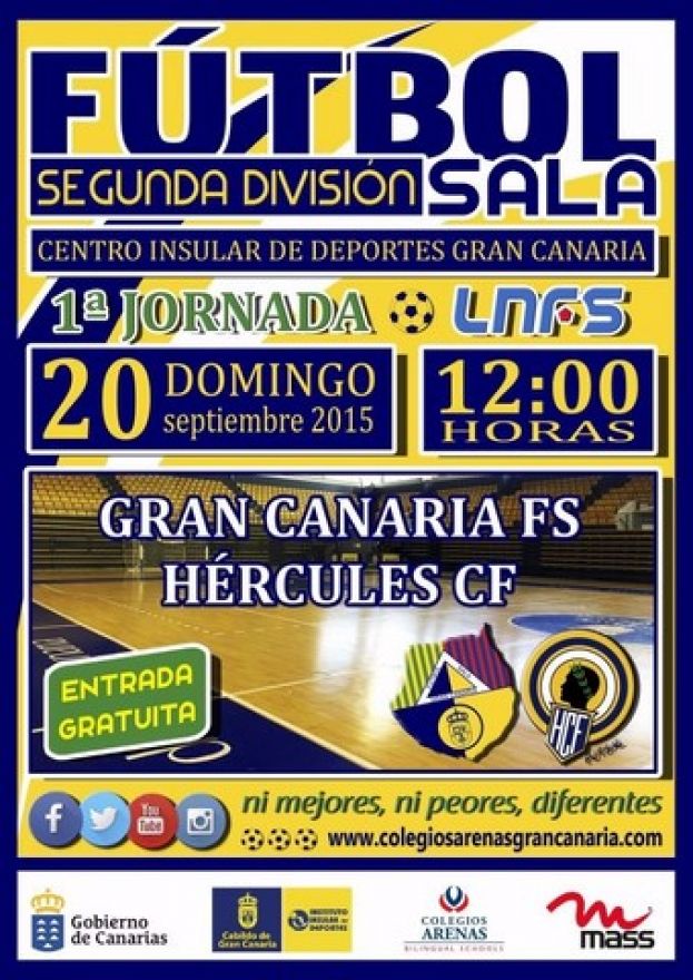 El Gran Canaria FS se estrena el domingo en casa ante el Hércules