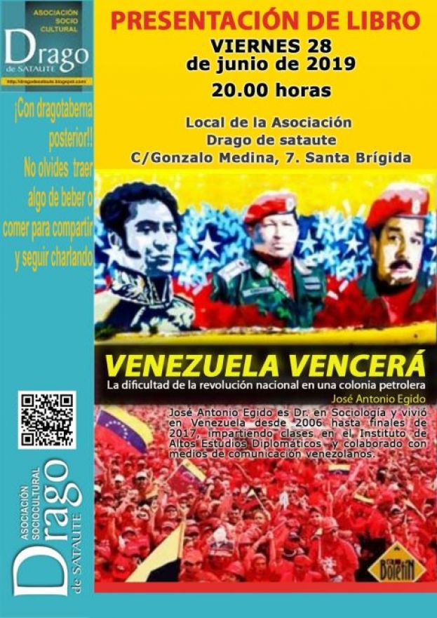 Presentaci&oacute;n del libro de Jos&eacute; Antonio Egido sobre Venezuela, en Santa Br&iacute;gida
