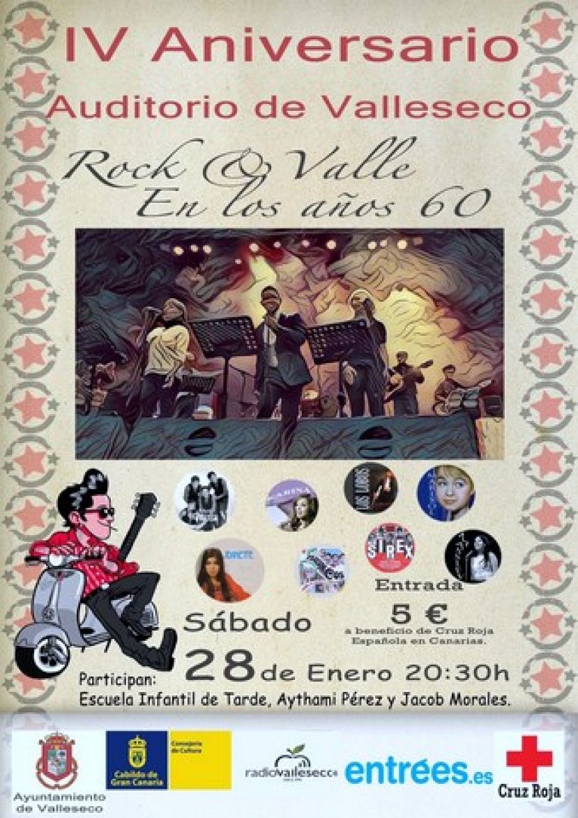 Valleseco celebra el IV aniversario de su Auditorio con los a&ntilde;os 60