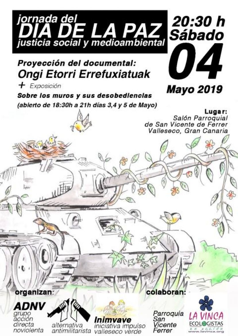 Valleseco: Nueva jornada del D&iacute;a de la Paz, Justicia Social y Medioambiental