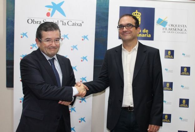 La Fundaci&oacute;n Orquesta Filarm&oacute;nica de Gran Canaria y la Fundaci&oacute;n La Caixa firman el convenio para el proyecto social &ldquo;De Acorde &ndash; M&uacute;sica para la inclusi&oacute;n&rdquo;