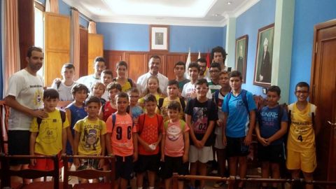 El Cenobio Valerón Baloncesto Guía visitaron hoy las Casas Consistoriales