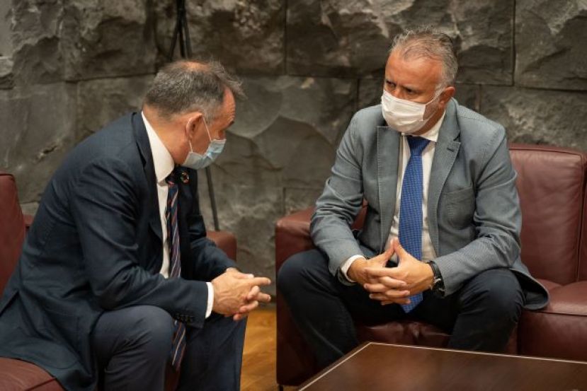 El presidente de Canarias se re&uacute;ne con el secretario de Estado para la Agenda 2030