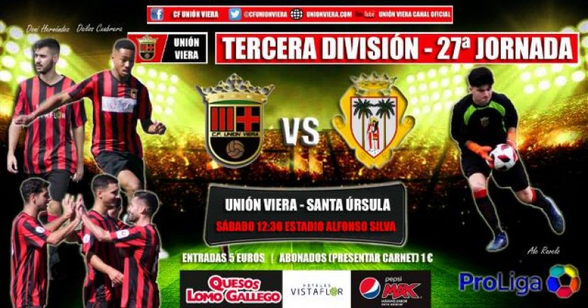 F&uacute;tbol 3&ordf; Divisi&oacute;n: Duelo con aires de revancha ante en el Viera - Santa &Uacute;rsula