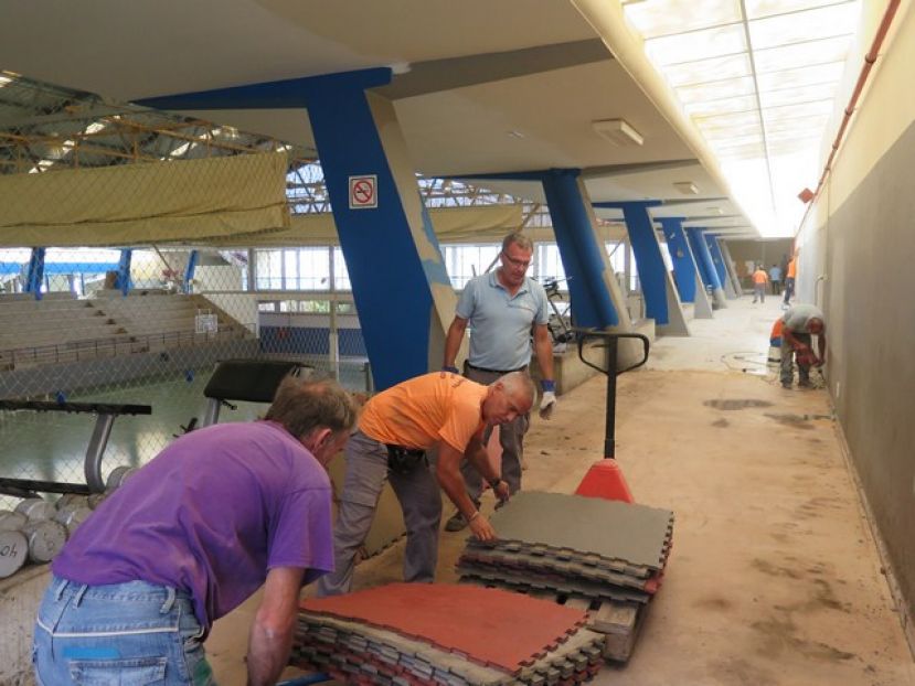 Guía: A buen ritmo la mejora y modernización del gimnasio municipal