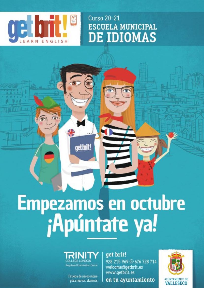 Matr&iacute;cula abierta de la Escuela de idiomas de Valleseco