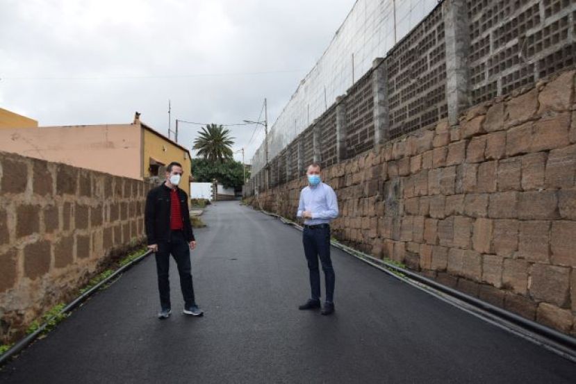 G&aacute;ldar: Reasfaltado de la calle Matos en Nido Cuervo