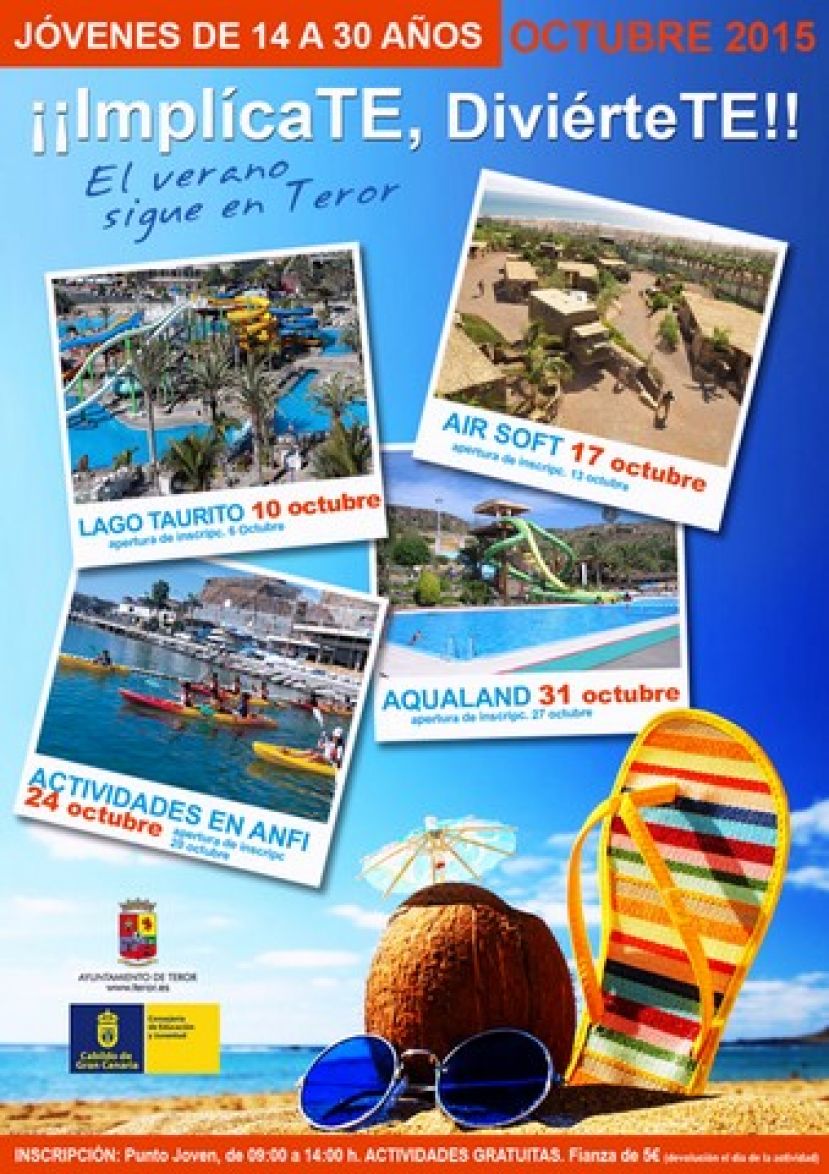 Teror: Juventud organiza actividades acu&aacute;ticas al sur de la isla en octubre