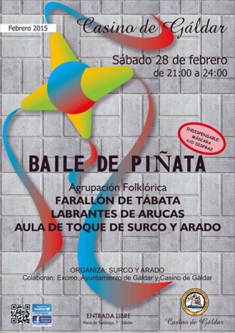 El Casino de Gáldar celebrara un Baile de Piñata